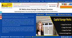 Desktop Screenshot of capitalgaragedoor.net